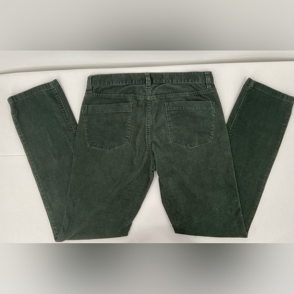 J.Crew Stretch Corduroy Pants Women’s 30R Forest Green Slim Straight Cotton - Picture 3 of 8